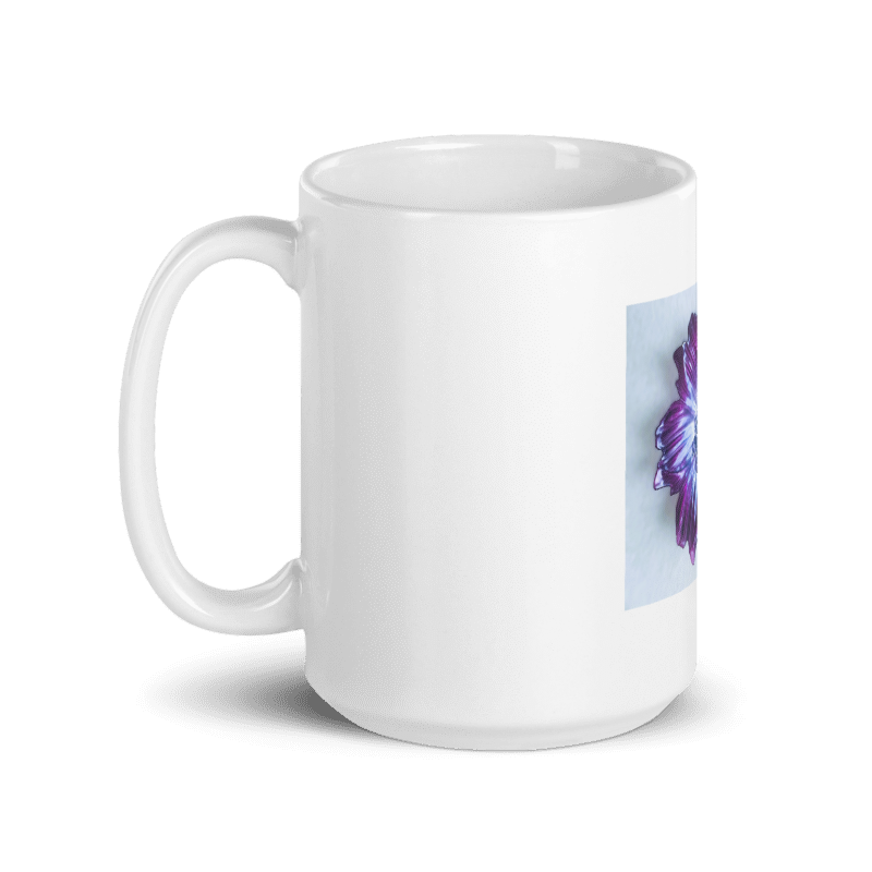 White glossy mug
