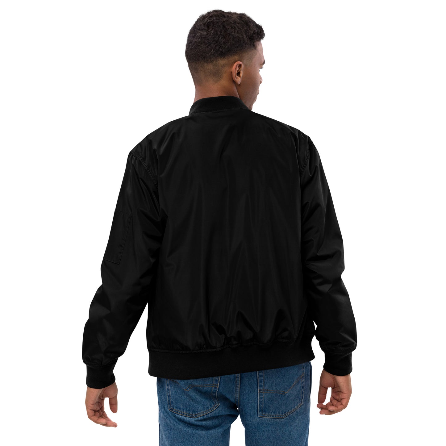 Premium recycled bomber jacket-Design Lab Black