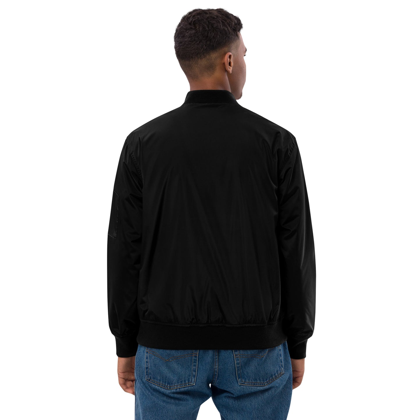 Premium recycled bomber jacket-Design Lab Black