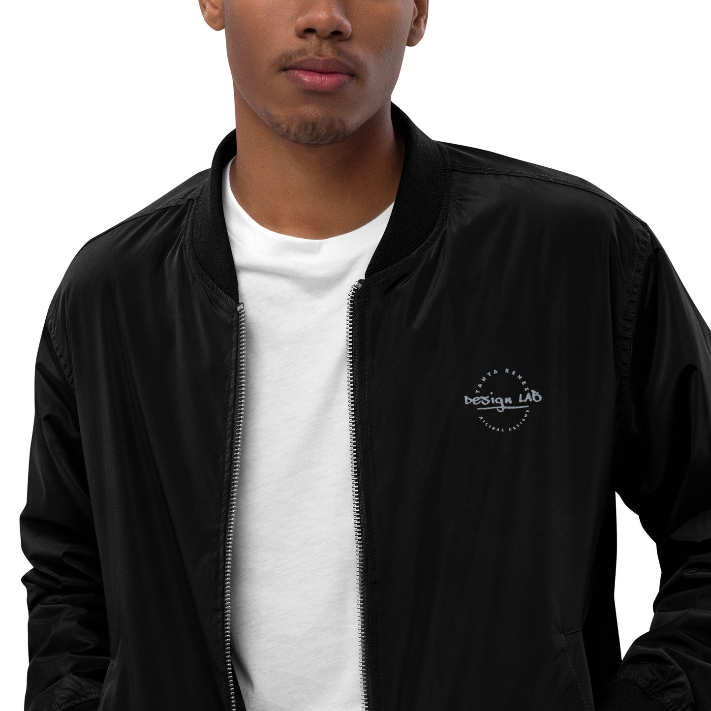 Premium recycled bomber jacket-Design Lab Black