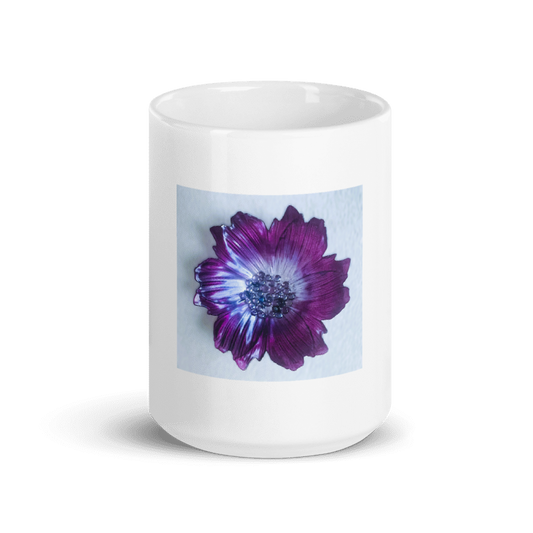 White glossy mug